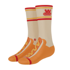 The Dog On Dog | Shinesty x Wienerschnitzel Heel Hammock™ Crew Socks - Shinesty