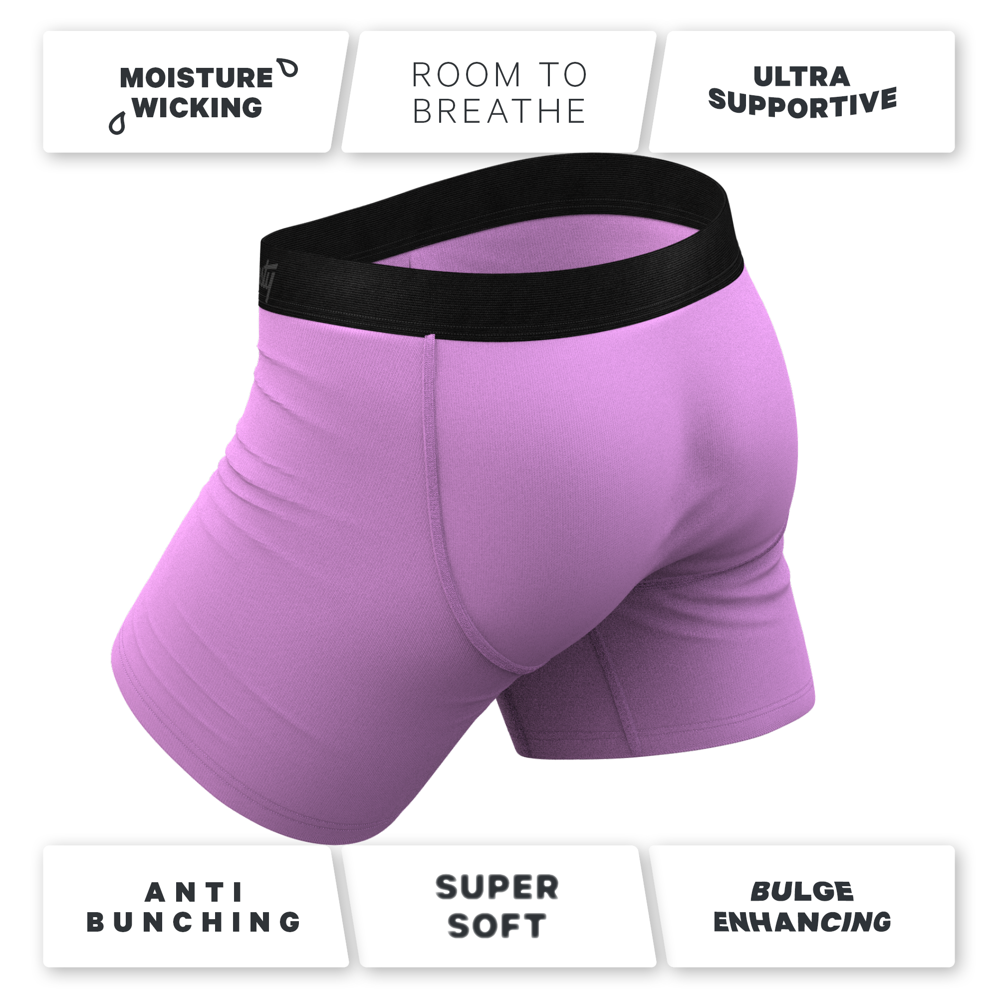 The Double Entendre | Eggplant Ball Hammock® Pouch Underwear - Shinesty
