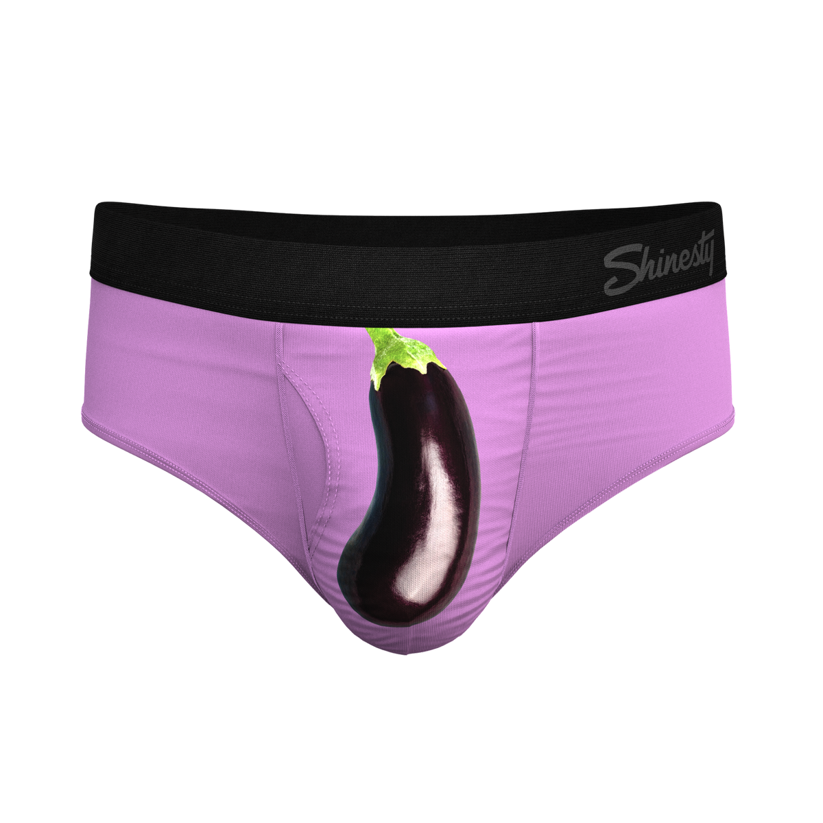 The Double Entendre | Eggplant Ball Hammock® Pouch Underwear Briefs - Shinesty