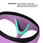 The Double Entendre | Eggplant Ball Hammock® Pouch Underwear Briefs - Shinesty