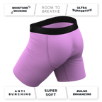 The Double Entendre | Eggplant Ball Hammock® Boxer - Long Leg - Shinesty