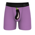 The Double Entendre | Eggplant Ball Hammock® Pouch Underwear - Shinesty
