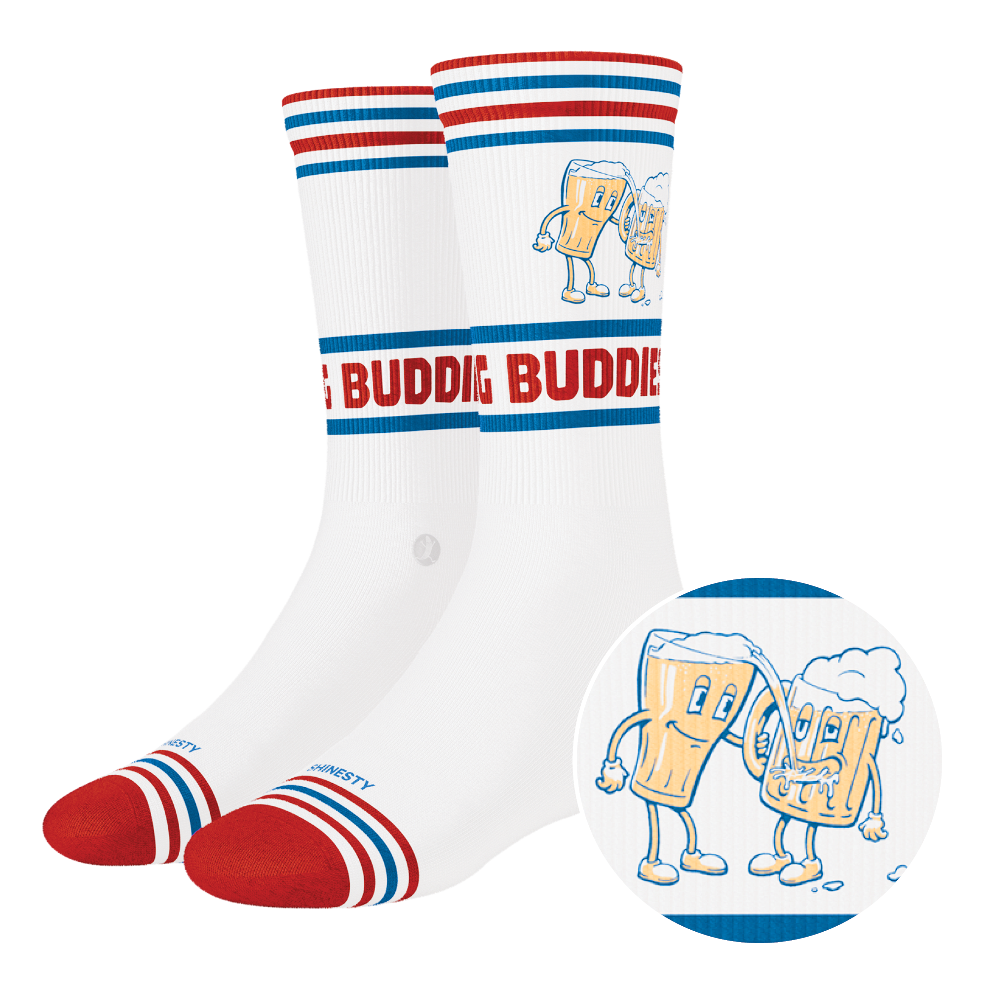 The Drinking Buddies | Beer Heel Hammock™ Crew Socks - Shinesty