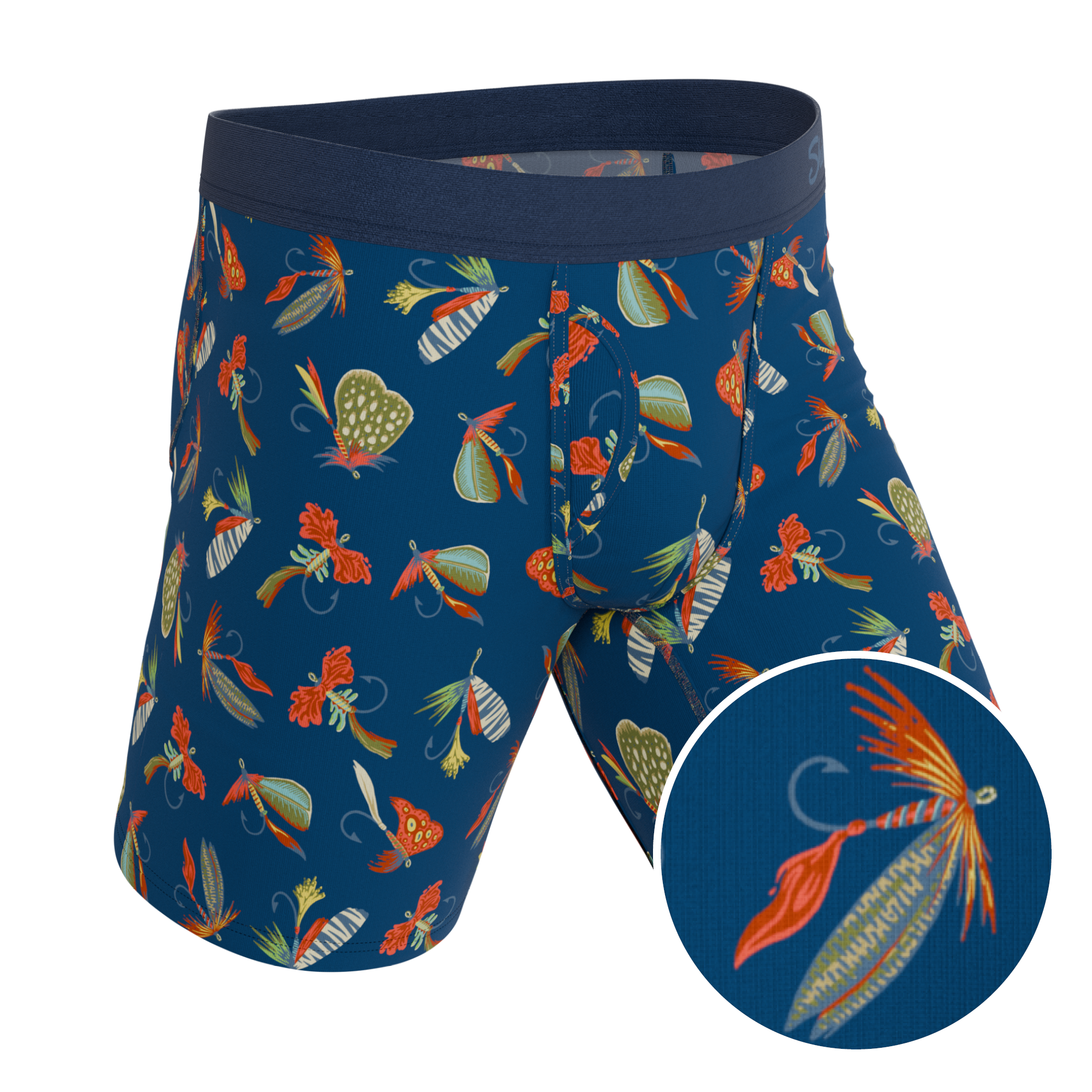 The Dry Fly | Fly Fishing Ball Hammock® Boxer - Long Leg - Shinesty
