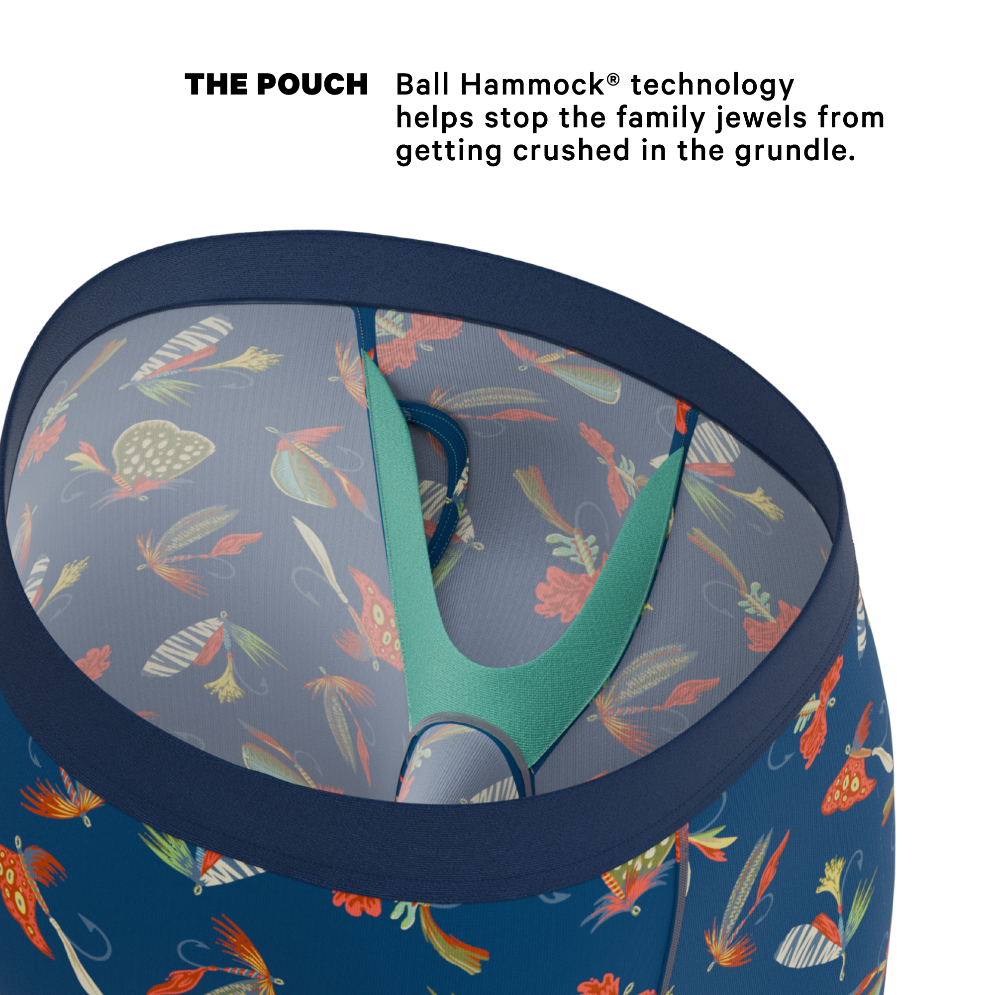 The Dry Fly | Fly Fishing Ball Hammock® Boxer - Long Leg - Shinesty