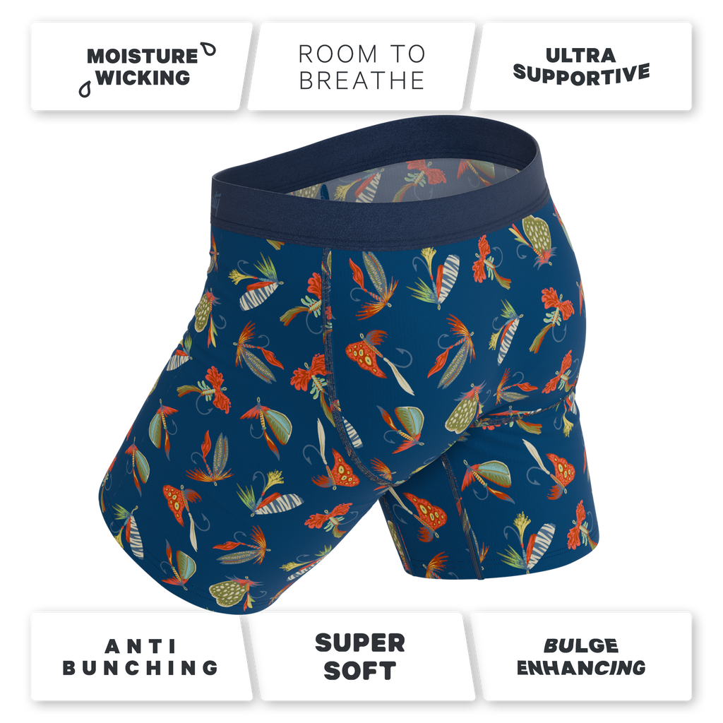 The Dry Fly | Fly Fishing Ball Hammock® Boxer - Long Leg - Shinesty