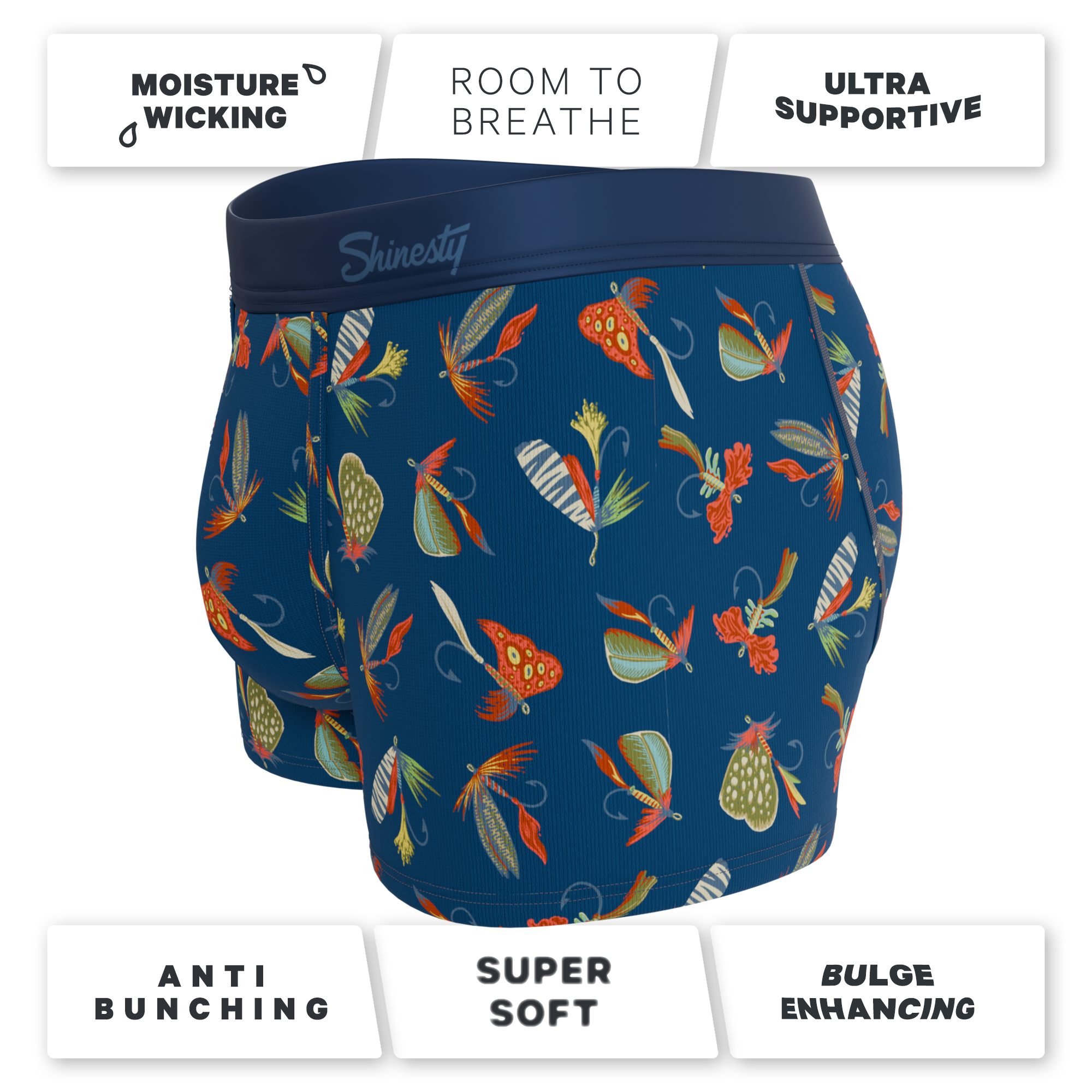 The Dry Fly | Fly Fishing Ball Hammock® Pouch Trunks Underwear - Shinesty