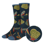 The Dry Fly | Fly Fishing Heel Hammock™ Crew Socks - Shinesty