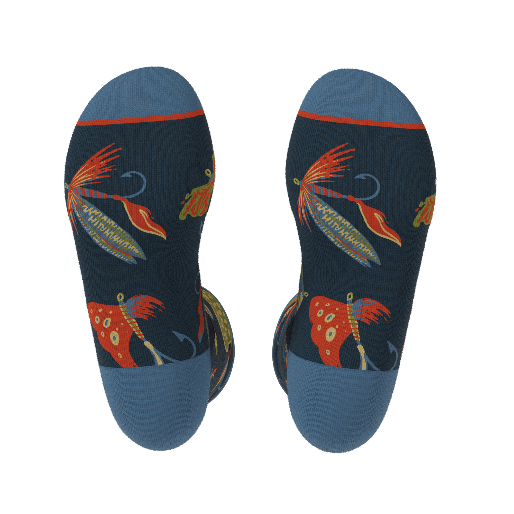 The Dry Fly | Fly Fishing Heel Hammock™ Crew Socks - Shinesty