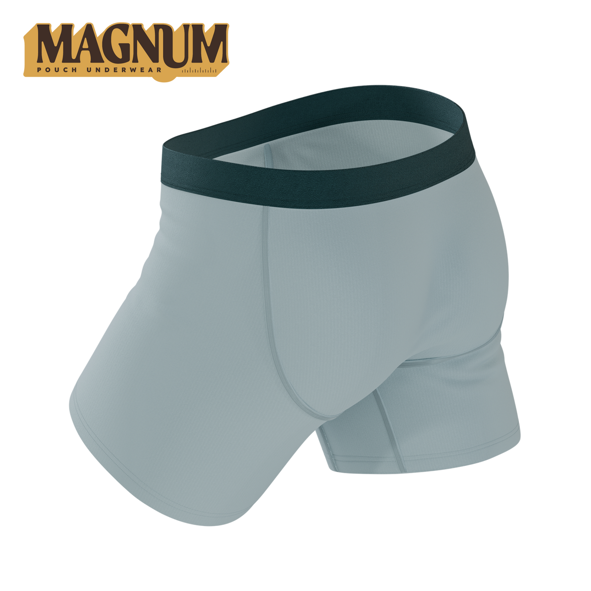The Dry Ice | Muted Steel Blue Ball Hammock® Magnum Big Pouch Underwear - Shinesty