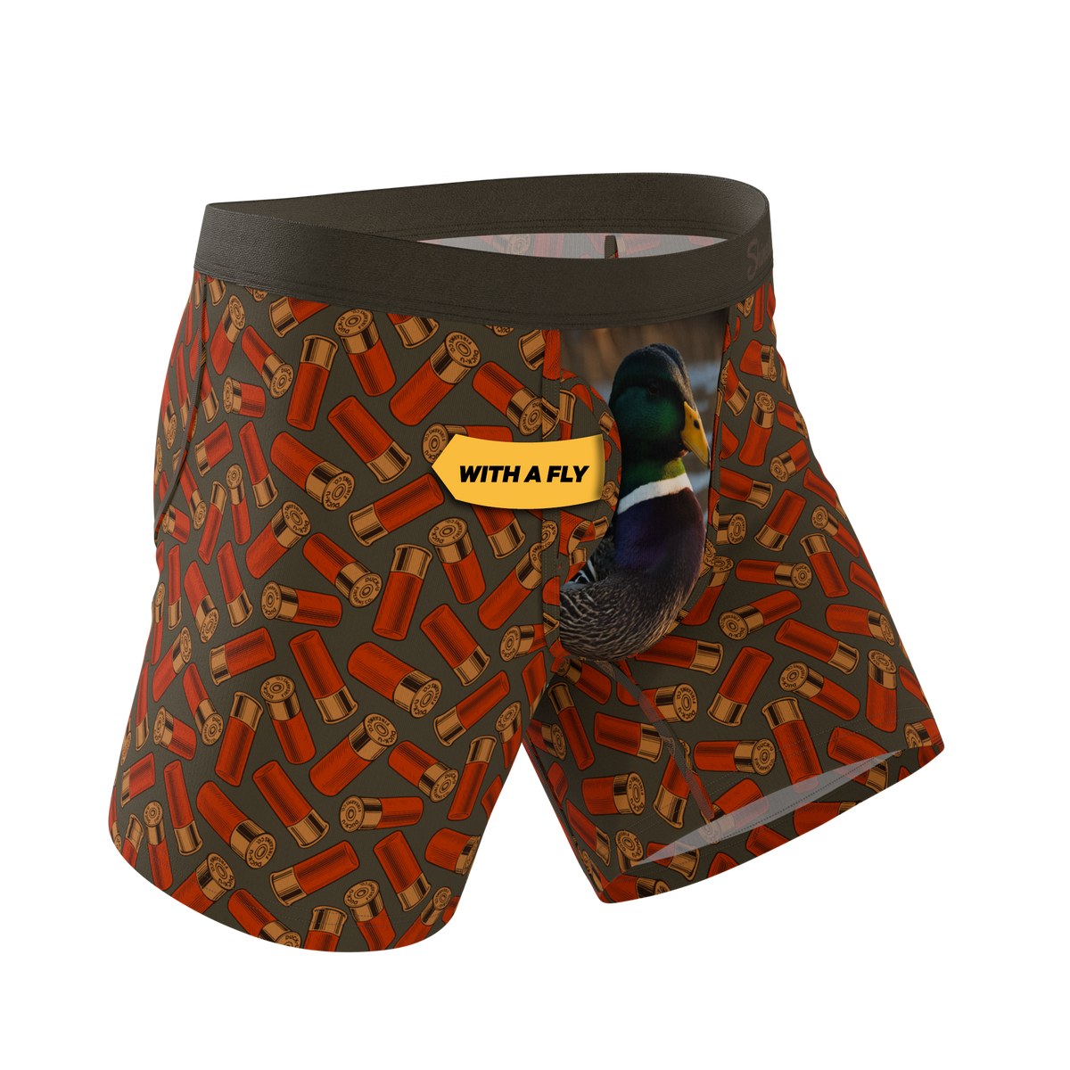 The Duck & Cover | Mallard Ball Hammock® Pouch Underwear With Fly - Shinesty