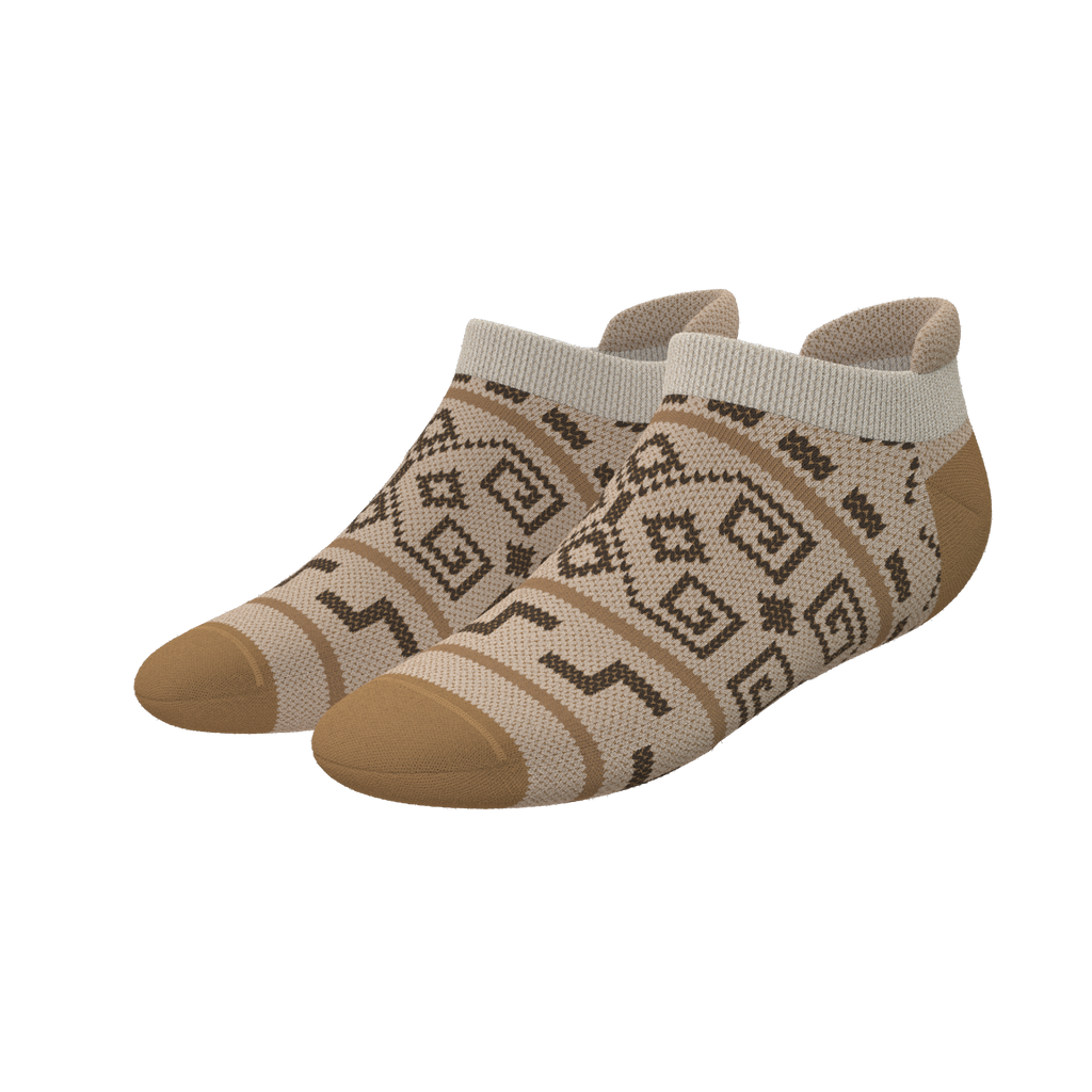 The Dude Abides | Aztec Sweater Heel Hammock™ Ankle Socks - Shinesty