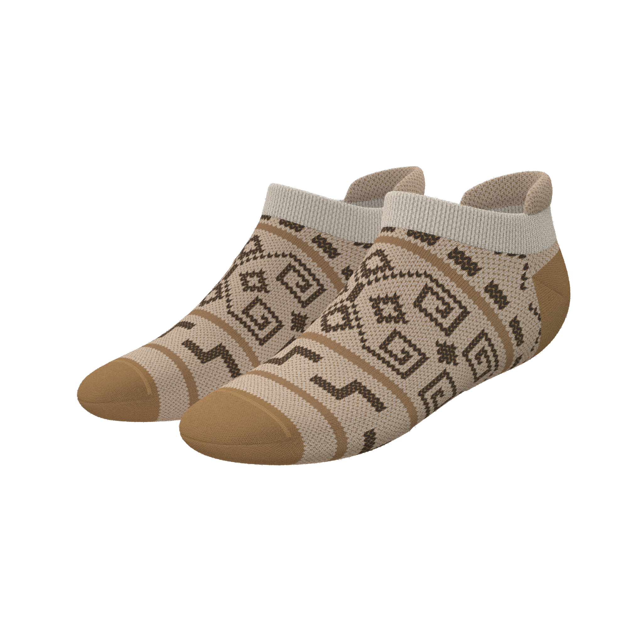 The Dude Abides | Aztec Sweater Heel Hammock™ Ankle Socks - Shinesty
