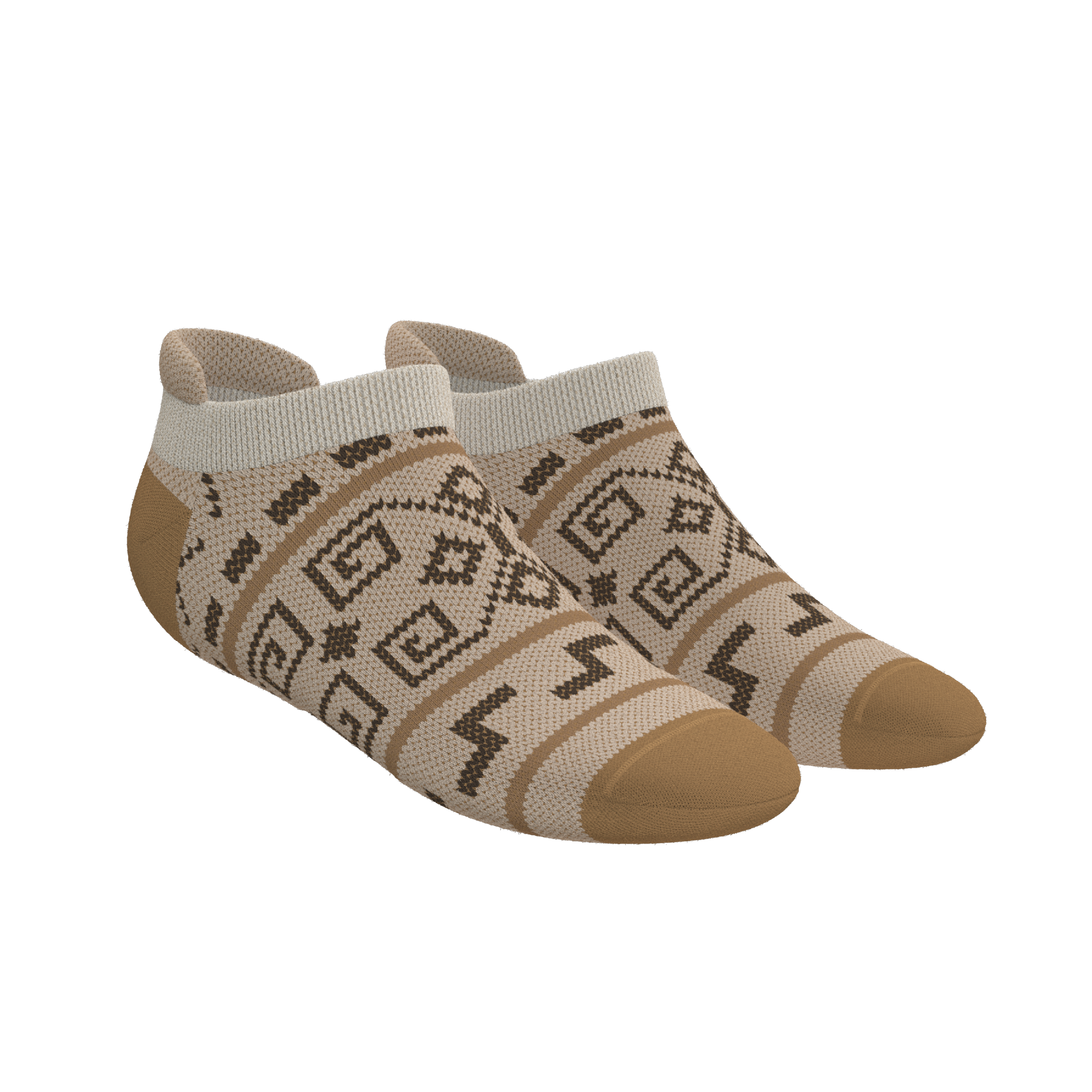 The Dude Abides | Aztec Sweater Heel Hammock™ Ankle Socks - Shinesty
