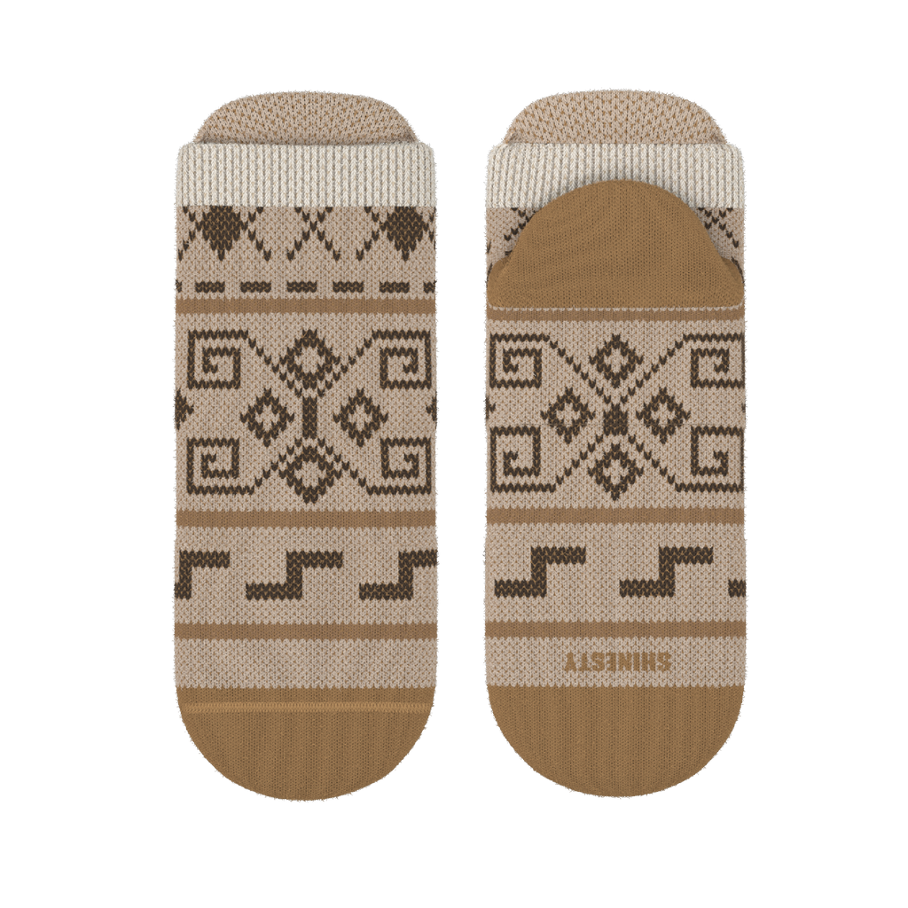 The Dude Abides | Aztec Sweater Heel Hammock™ Ankle Socks - Shinesty