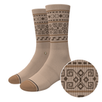 The Dude Abides | Aztec Sweater Heel Hammock™ Crew Socks - Shinesty