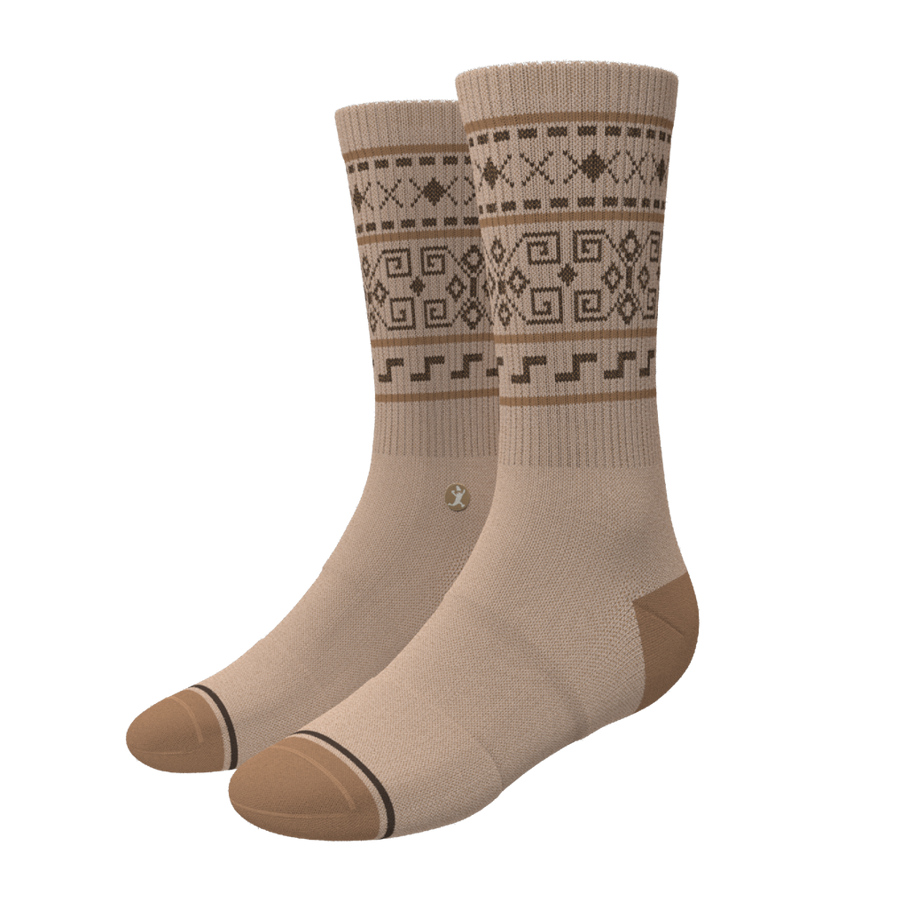 The Dude Abides | Aztec Sweater Heel Hammock™ Crew Socks - Shinesty