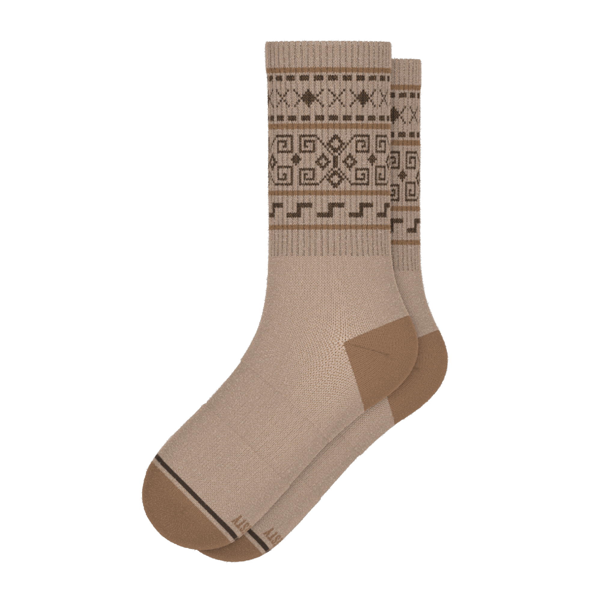 The Dude Abides | Aztec Sweater Heel Hammock™ Crew Socks - Shinesty
