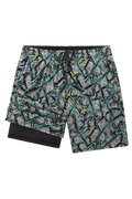 The Easy Breezy | Blue Tropical Ball Hammock® 7 Inch Athletic Shorts - Shinesty