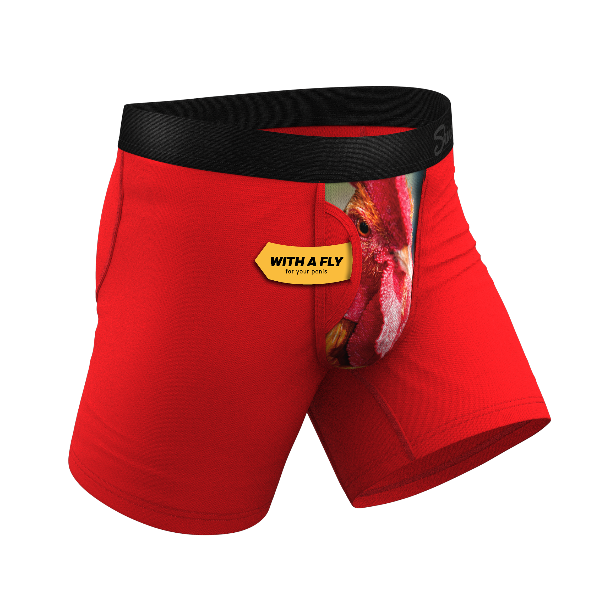 The Early Risers | Barnyard Rooster Ball Hammock® Pouch Underwear With Fly - Shinesty