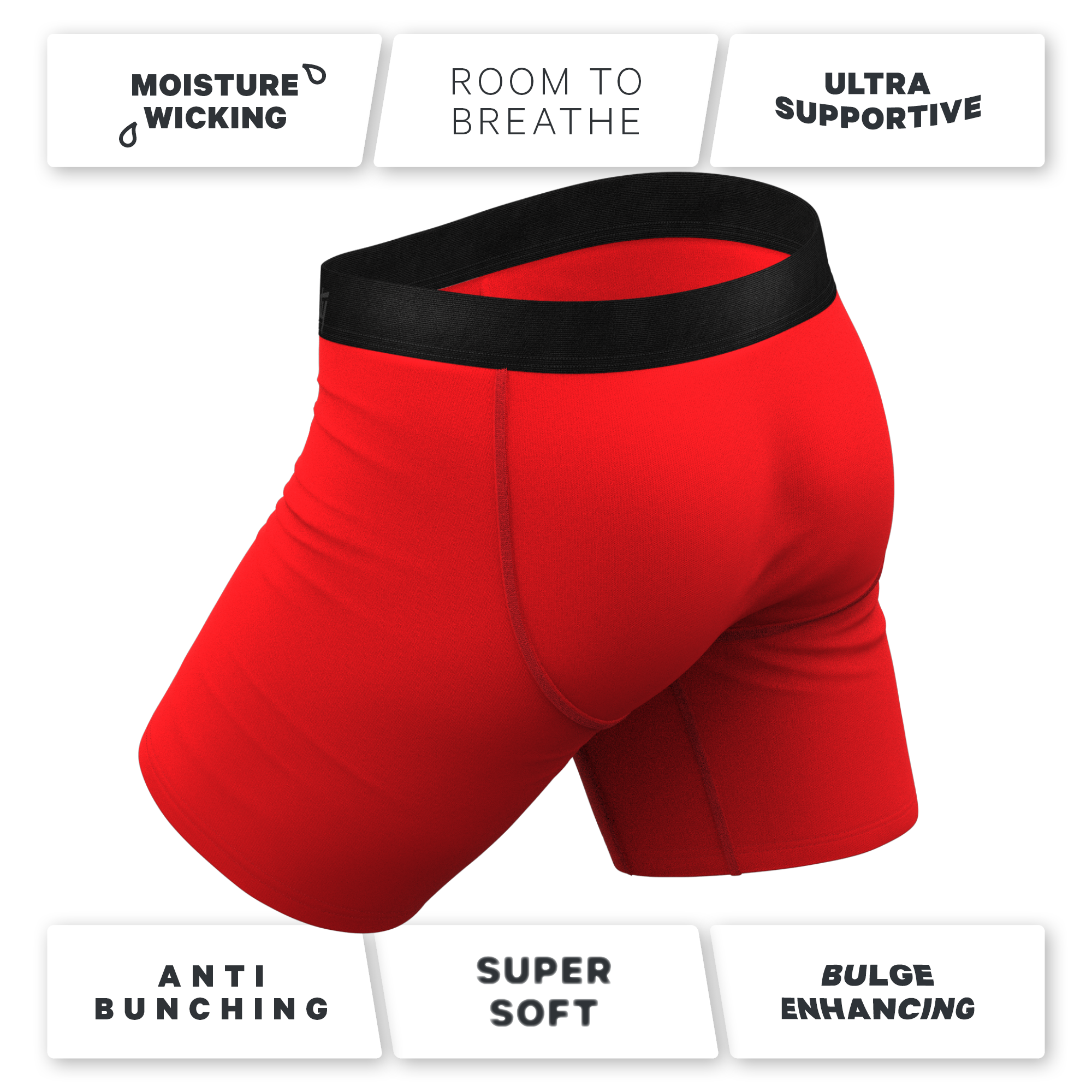 The Early Risers | Barnyard Rooster Ball Hammock® Boxer - Long Leg - Shinesty