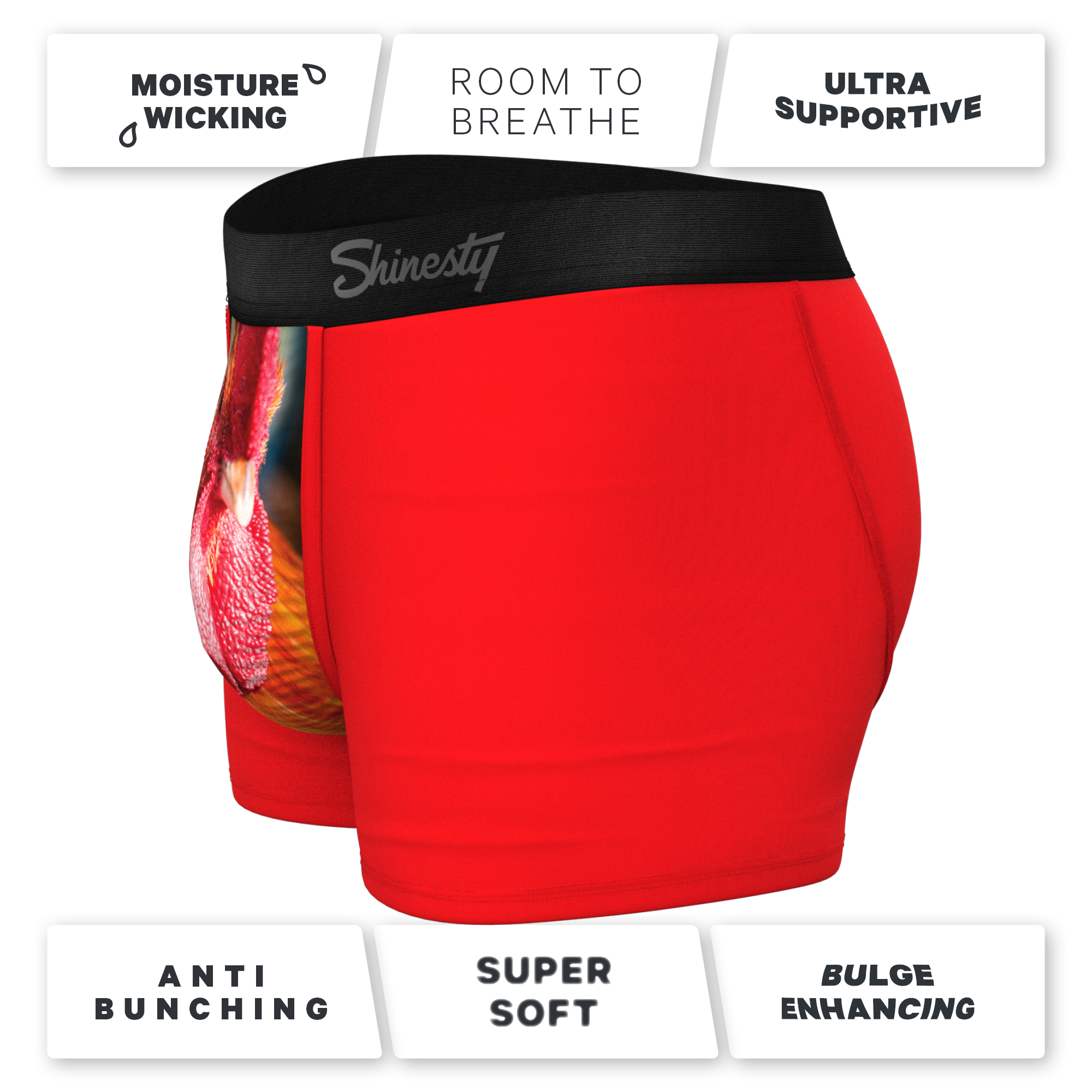 The Early Risers | Barnyard Rooster Ball Hammock® Pouch Trunks Underwear - Shinesty