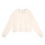 The Cream Of The Crop | Oatmeal Goldilocks™ Women’s Half Zip Lounge Hoodie - Shinesty