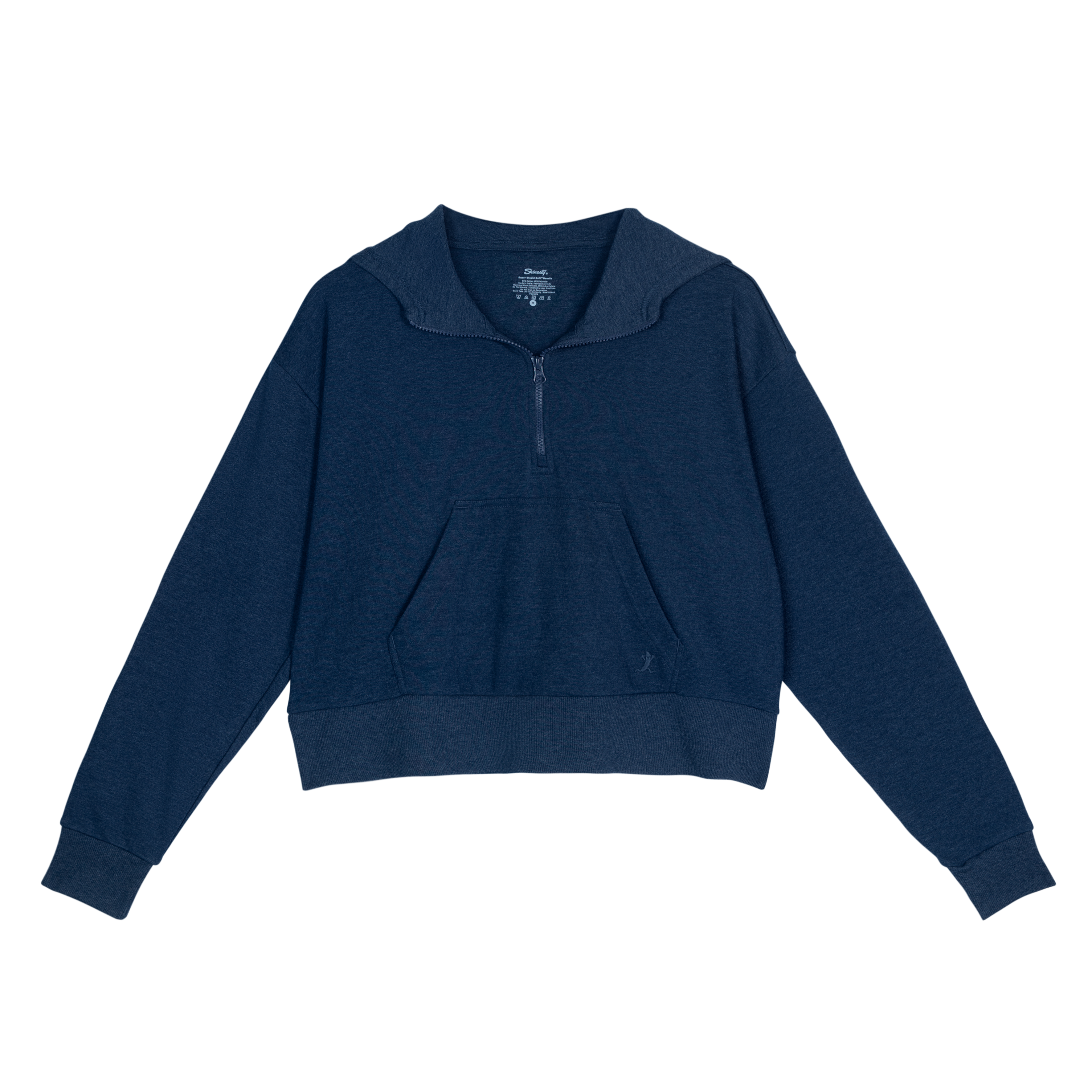 The Big Blue | Navy Goldilocks™ Women’s Half Zip Lounge Hoodie - Shinesty