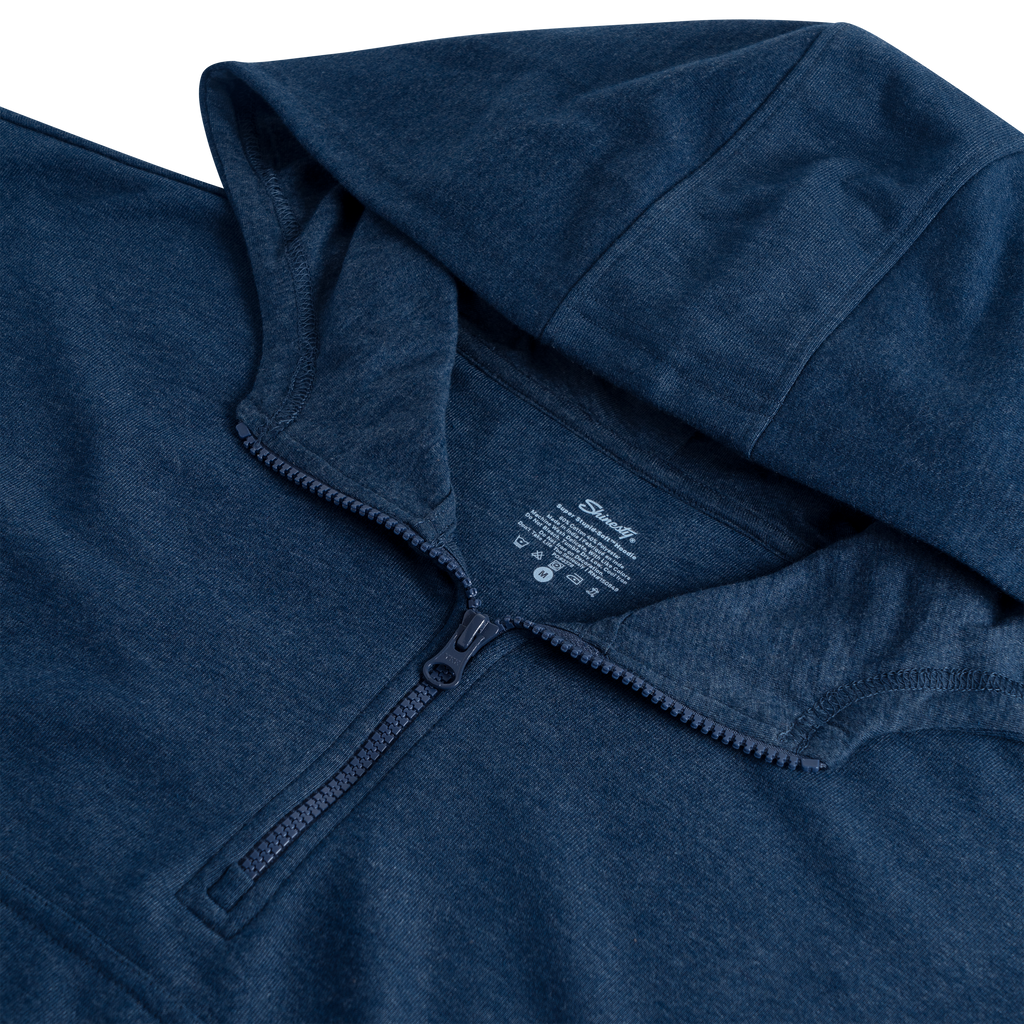The Big Blue | Navy Goldilocks™ Women’s Half Zip Lounge Hoodie - Shinesty