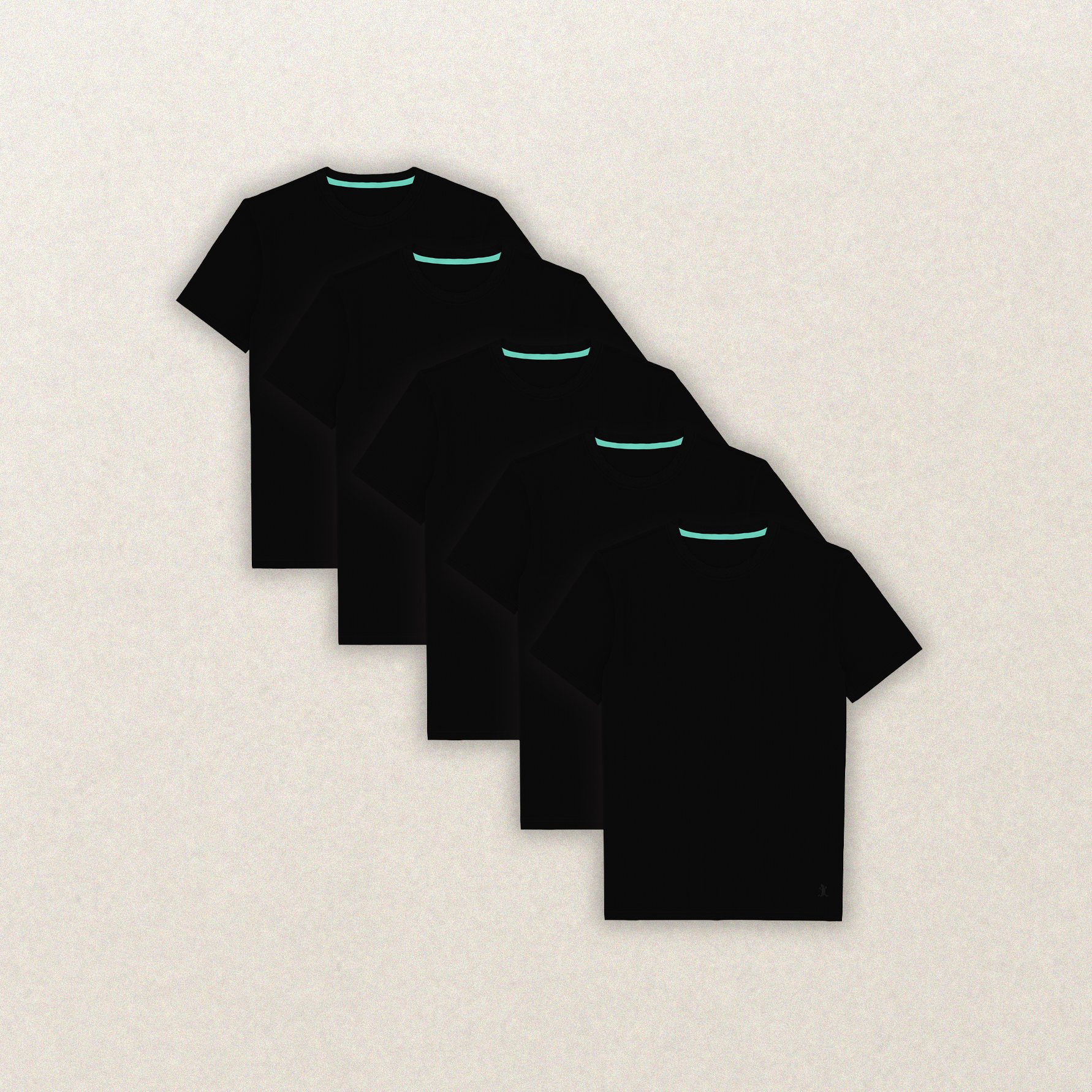 The Everyman™ Tee - Black 5 Pack | Mens Crew Neck T Shirt 5 Pack ft. Super Stupid-Soft™ Fabric - Shinesty