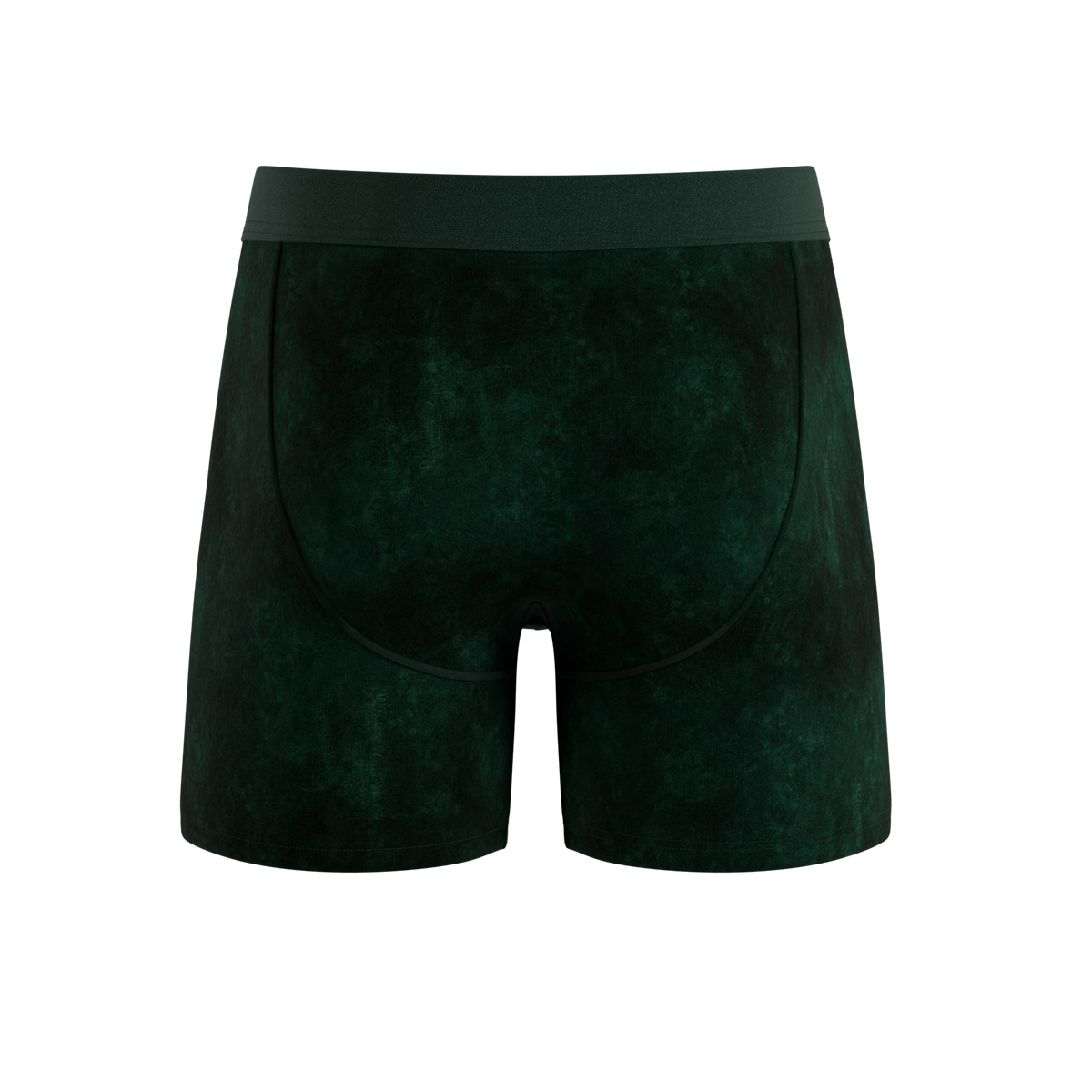 The Extravagance | Dark Green Velvet Ball Hammock Pouch® Boxer - Shinesty