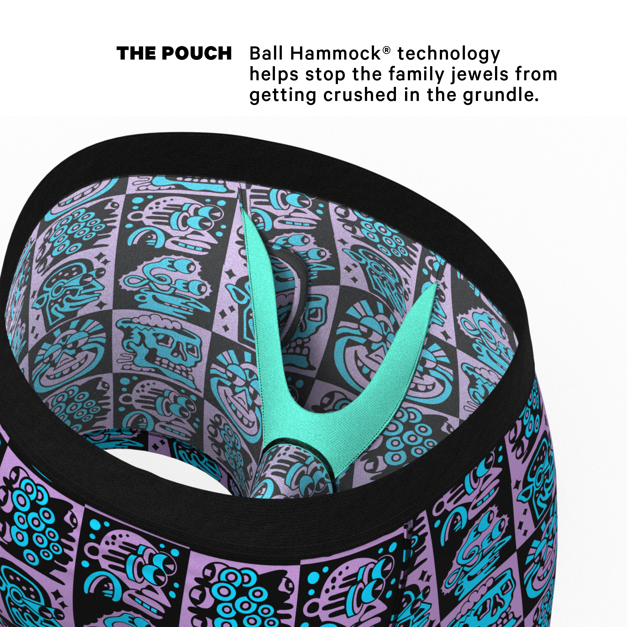 The Face Off | Shinesty x Killer Acid Ball Hammock® Pouch Underwear With Fly - Shinesty