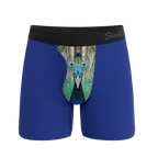 The Fancy Feather | Peacock Ball Hammock® Pouch Underwear With Fly - Shinesty