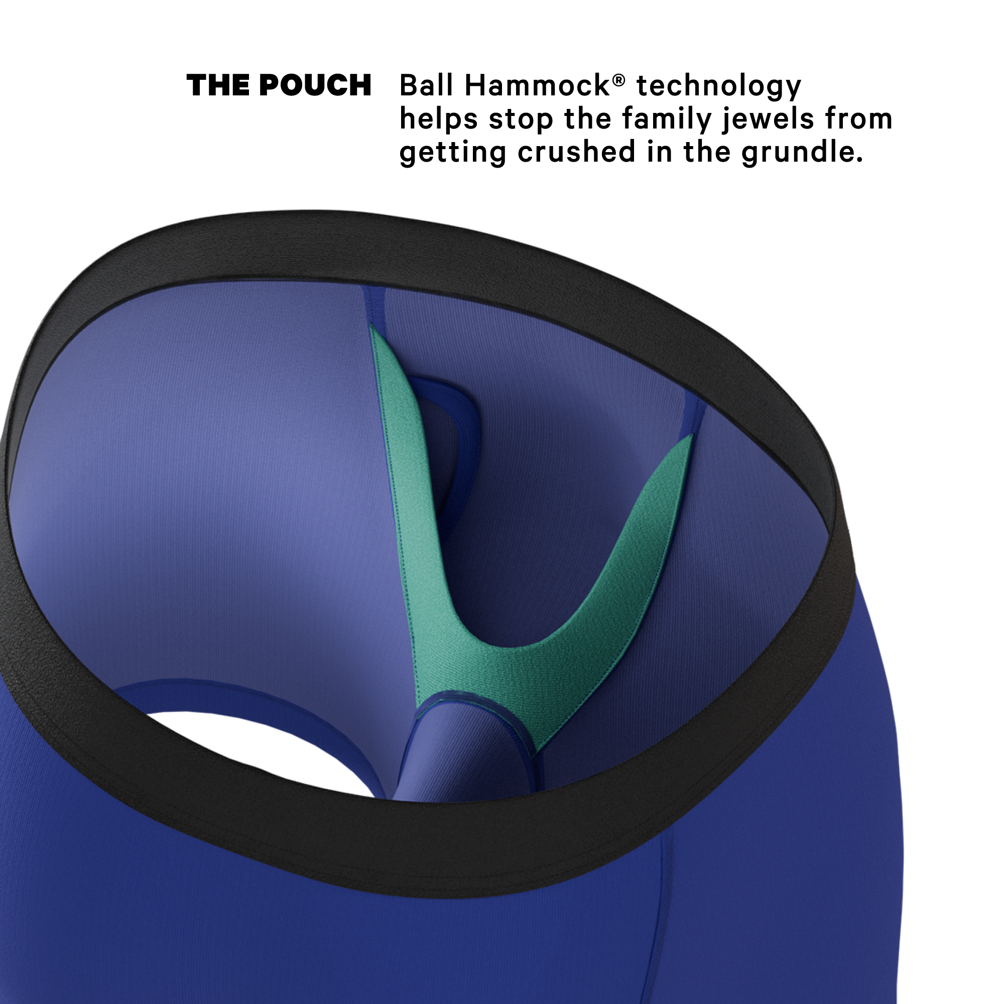 The Fancy Feather | Peacock Ball Hammock® Pouch Underwear With Fly - Shinesty