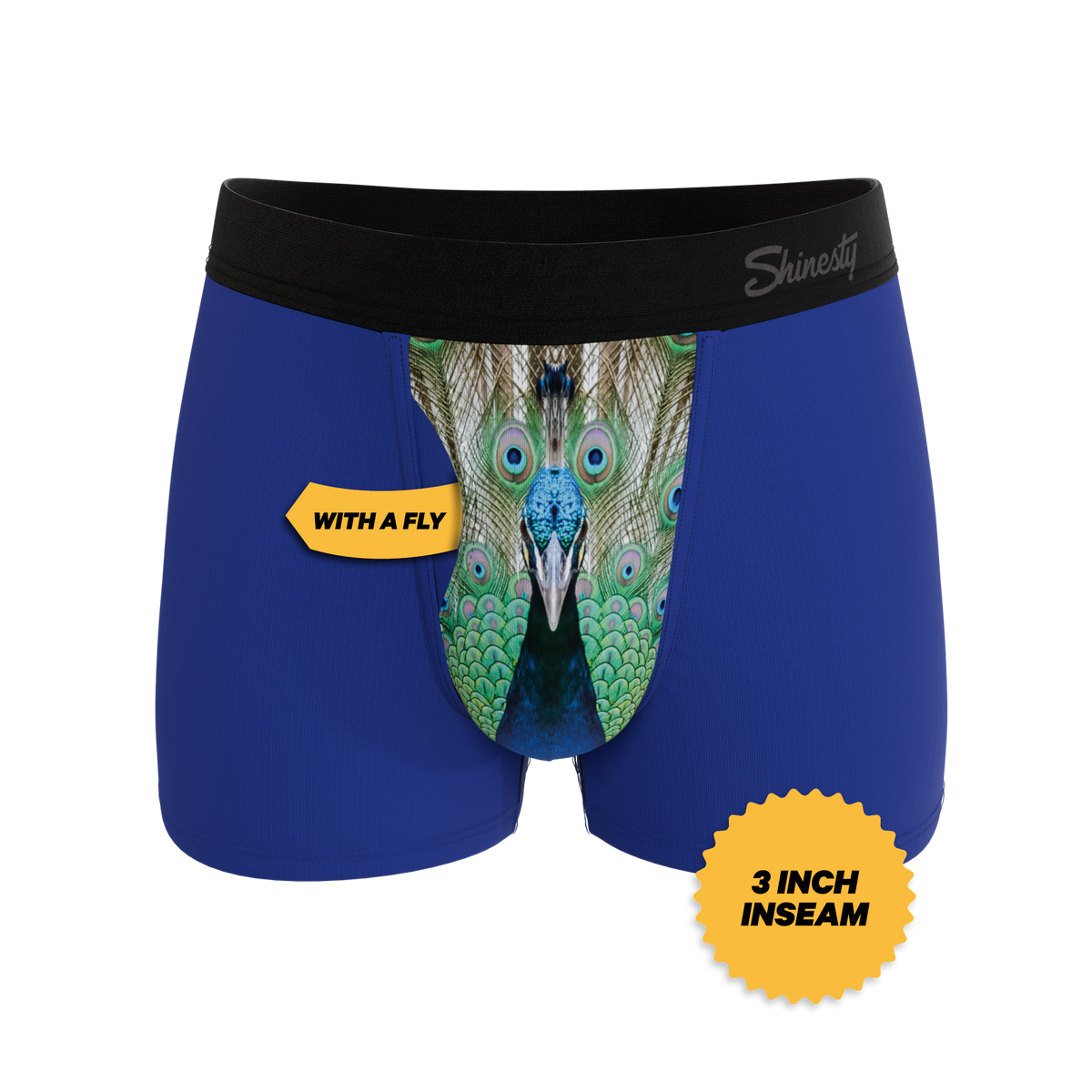 The Fancy Feather | Peacock Ball Hammock® Pouch Trunks Underwear - Shinesty