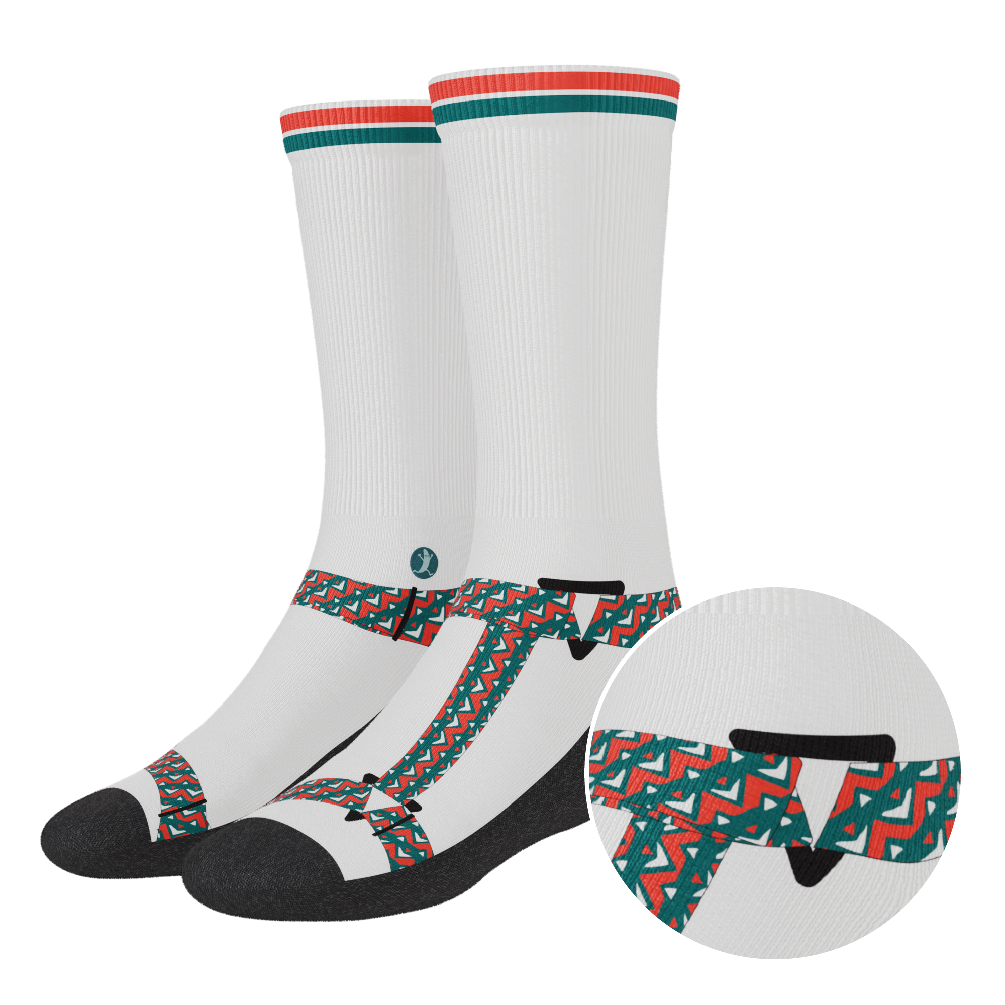 The Faux Pas | Velcro Sandal Heel Hammock™ Crew Socks - Shinesty