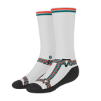 The Faux Pas | Velcro Sandal Heel Hammock™ Crew Socks - Shinesty