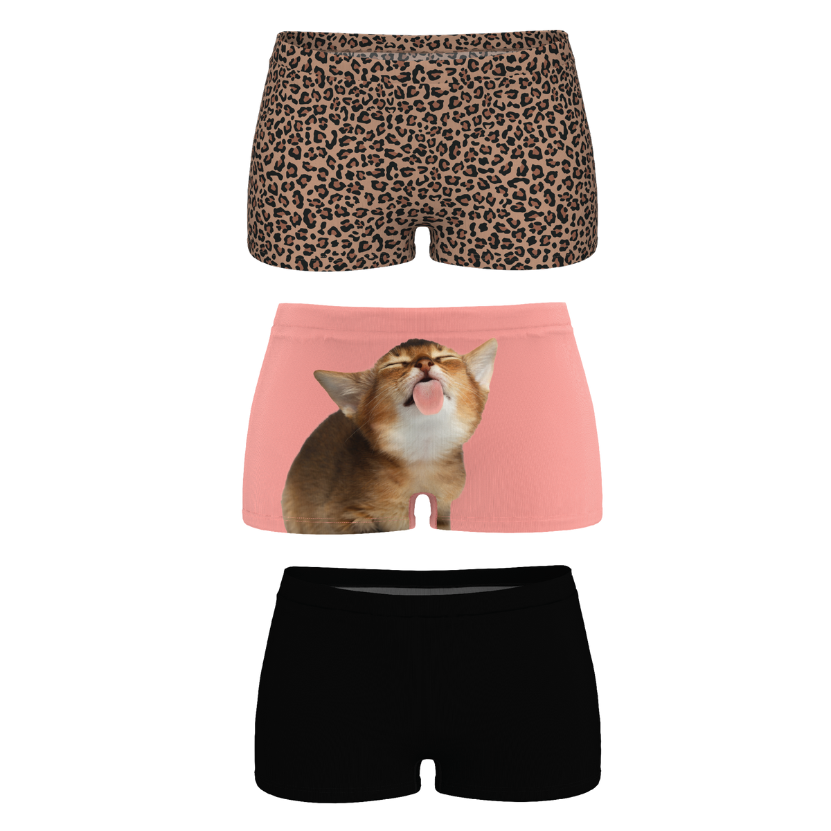 The Feline | Boyshort Underwear 3 Pack - Shinesty