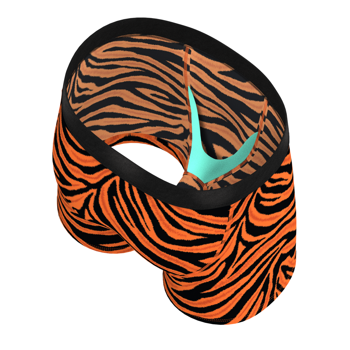 The Feral Feline | Tiger Print Youth Boxer Briefs - Shinesty