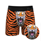 The Feral Feline | Tiger Print Ball Hammock® Pouch Underwear - Shinesty