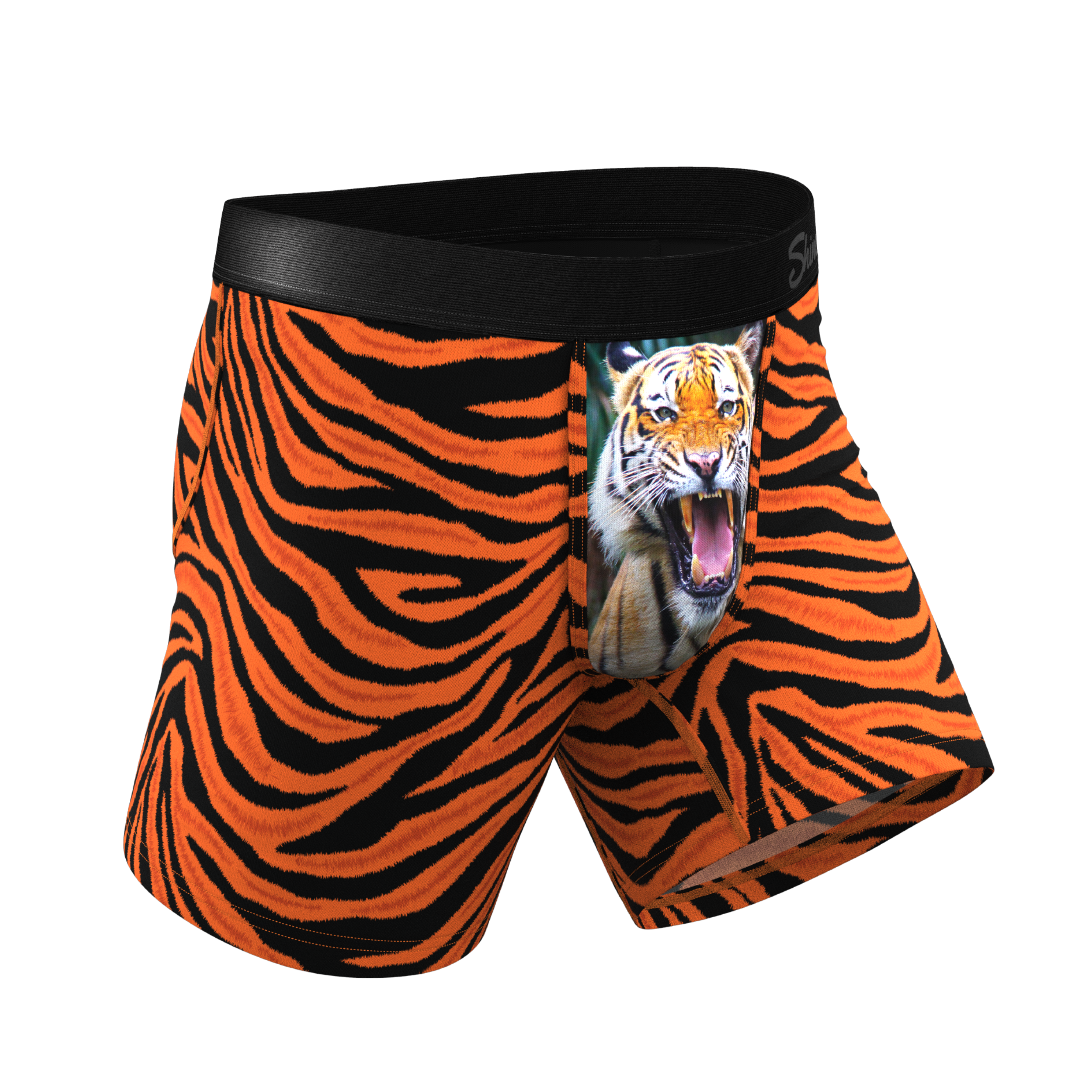 The Feral Feline | Tiger Print Ball Hammock® Pouch Underwear - Shinesty