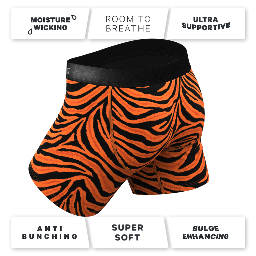 The Feral Feline | Tiger Print Ball Hammock® Pouch Underwear - Shinesty