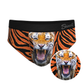 The Feral Feline | Tiger Print Ball Hammock® Pouch Underwear Briefs - Shinesty