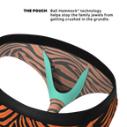 The Feral Feline | Tiger Print Ball Hammock® Pouch Underwear Briefs - Shinesty