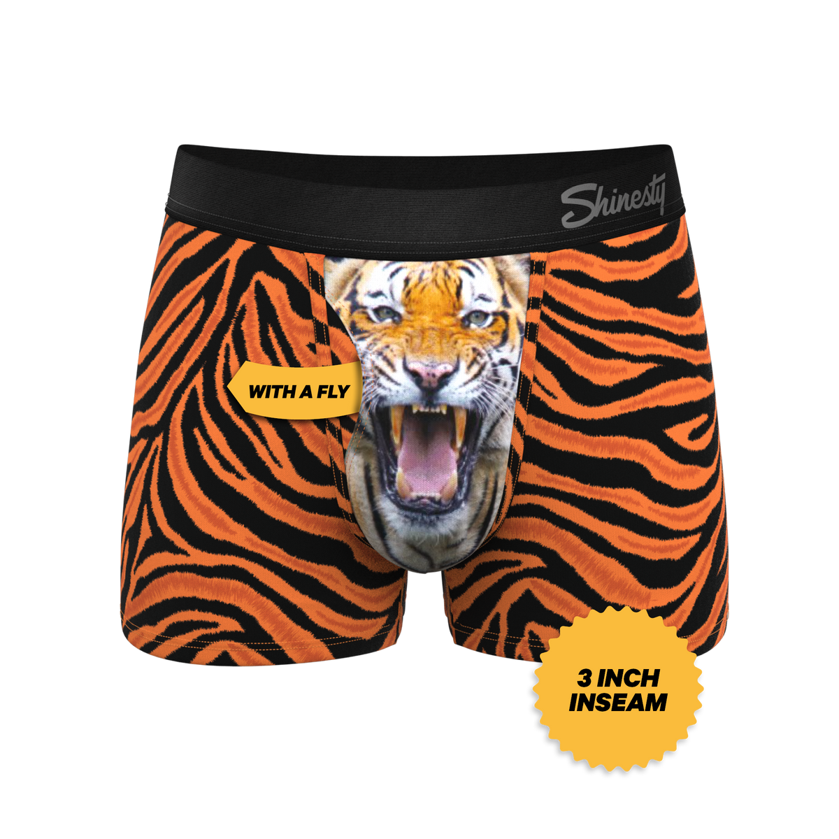 The Feral Feline | Tiger Print Ball Hammock® Pouch Trunks Underwear - Shinesty