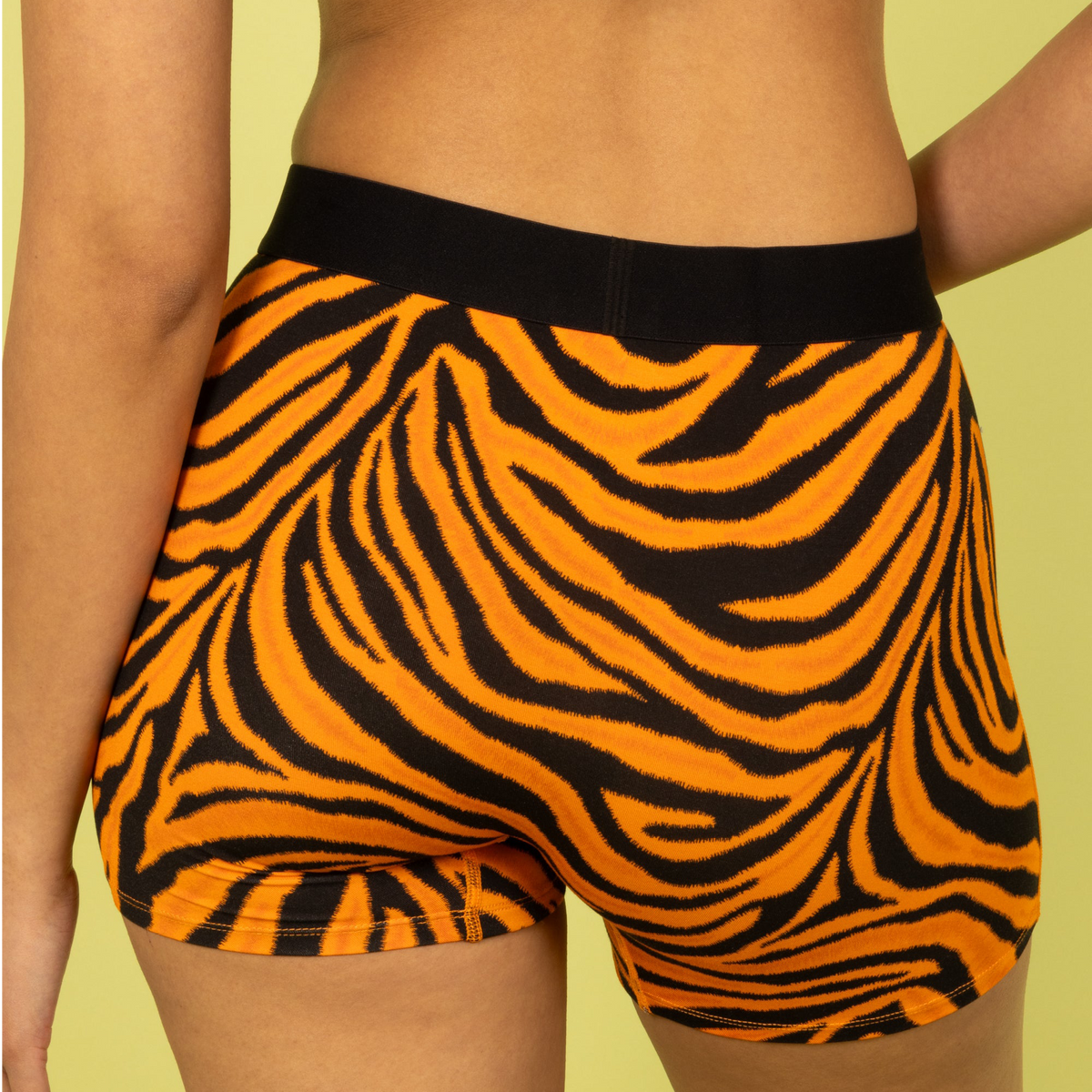 The Feral Feline | Tiger Print Women’s Boxers - Shinesty
