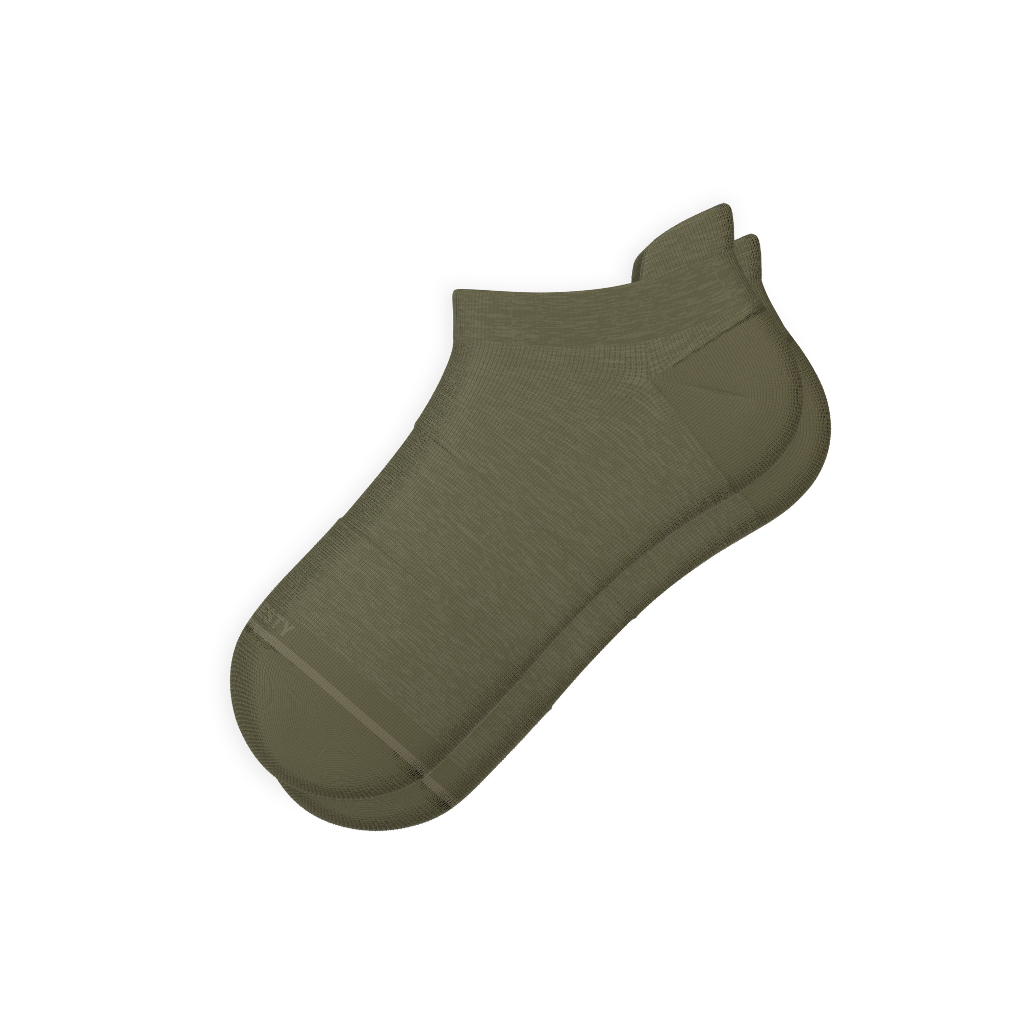 The Fields Of Green | Oil Green Heel Hammock™ Ankle Socks - Shinesty
