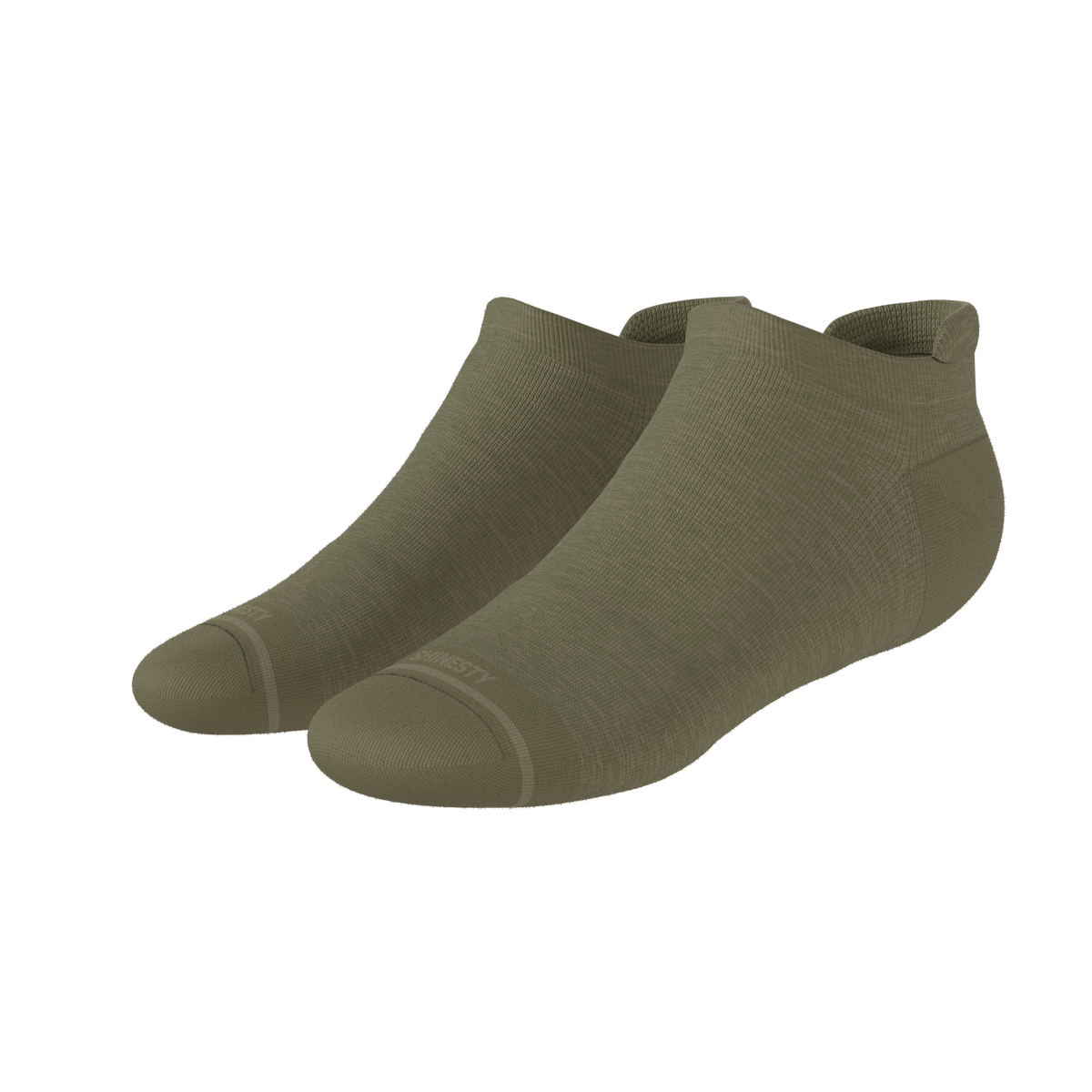 The Fields Of Green | Oil Green Heel Hammock™ Ankle Socks - Shinesty