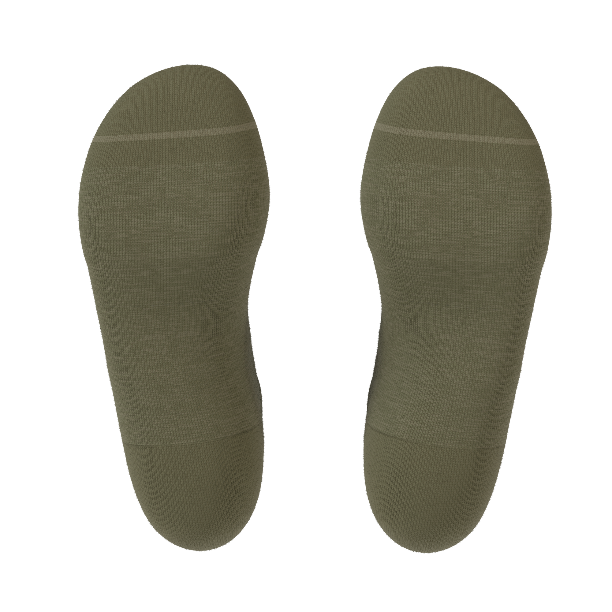 The Fields Of Green | Oil Green Heel Hammock™ Ankle Socks - Shinesty