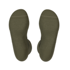 The Fields Of Green | Oil Green Heel Hammock™ Crew Socks - Shinesty